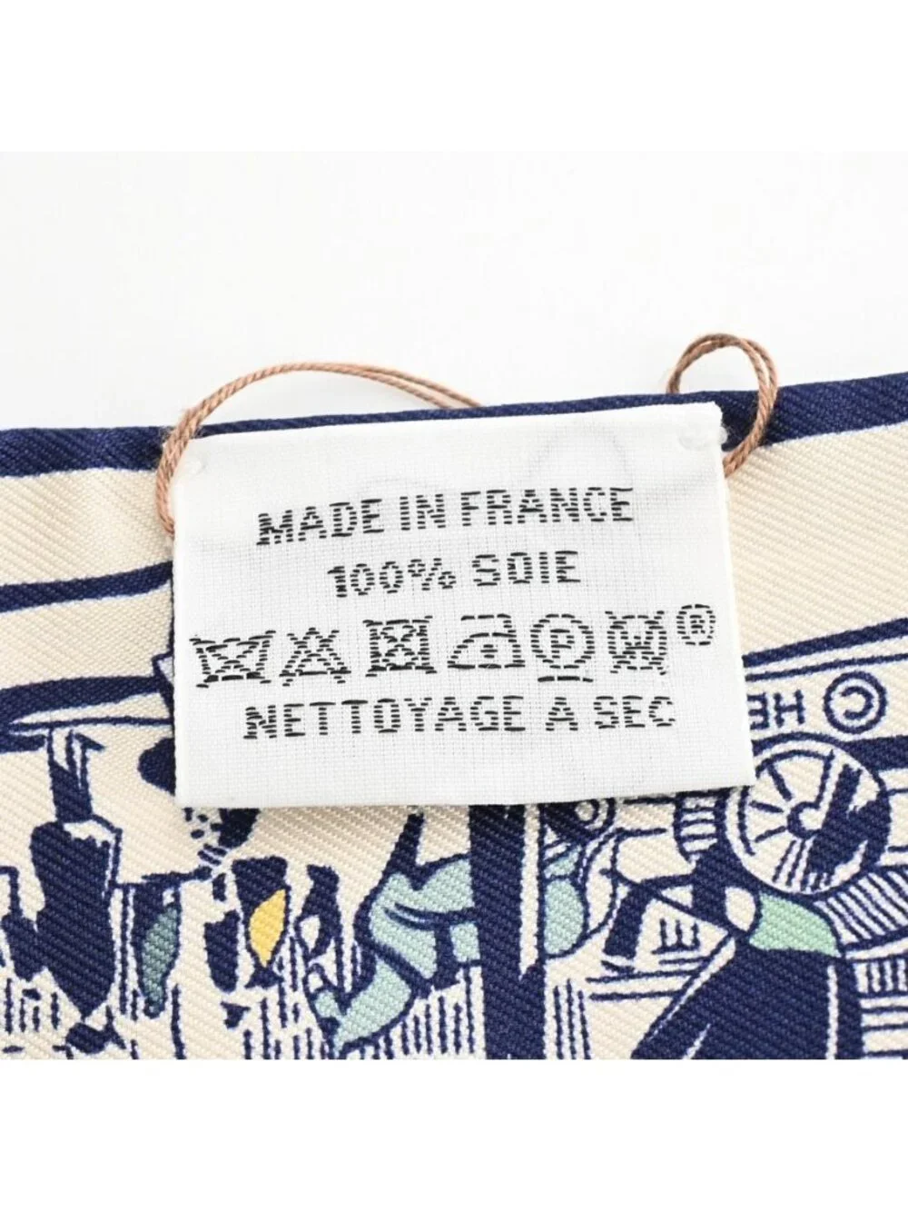 Hermes Scarf Twilly Scarves Beige - Picture 6 of 6